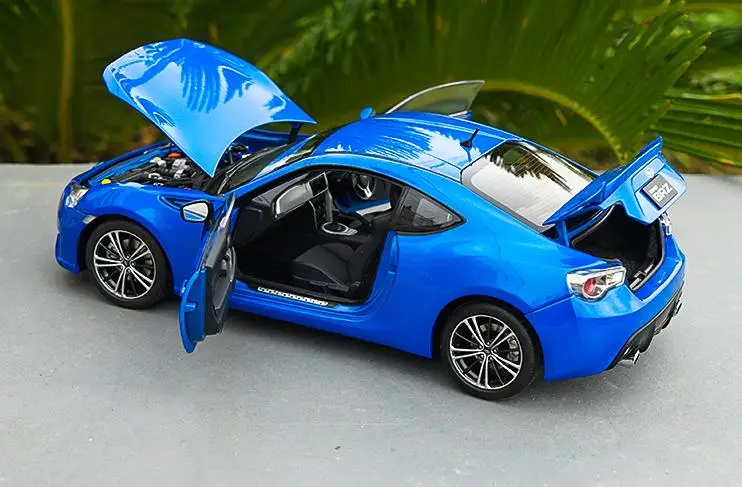 1:18 передовая модель автомобиля из сплава, SUBARU BRZ GT86, литая металлическая модель игрушечного автомобиля, коллекция подарков