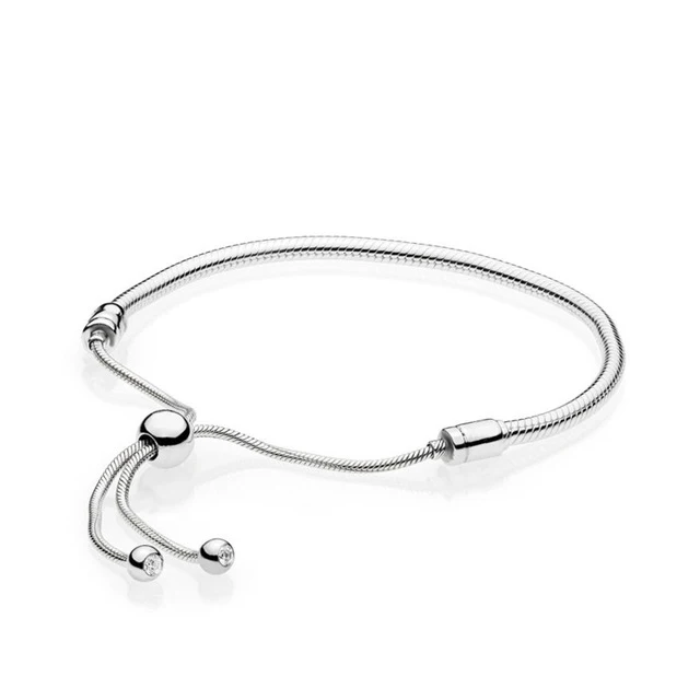 

Kaliyah Pounds Silver Sterling 1:1 Authentic Original 597125cz Charm Basic Bracelet Adequate Diy Framed Jewels Women Women Women