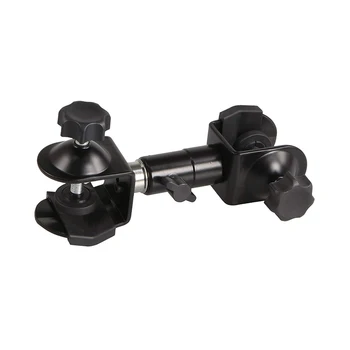 

2 in 1 Camera Flash Umbrella Holder Dual C/U Type Clip Clamp Bracket for Tripod Light Stand Outdoor Photography