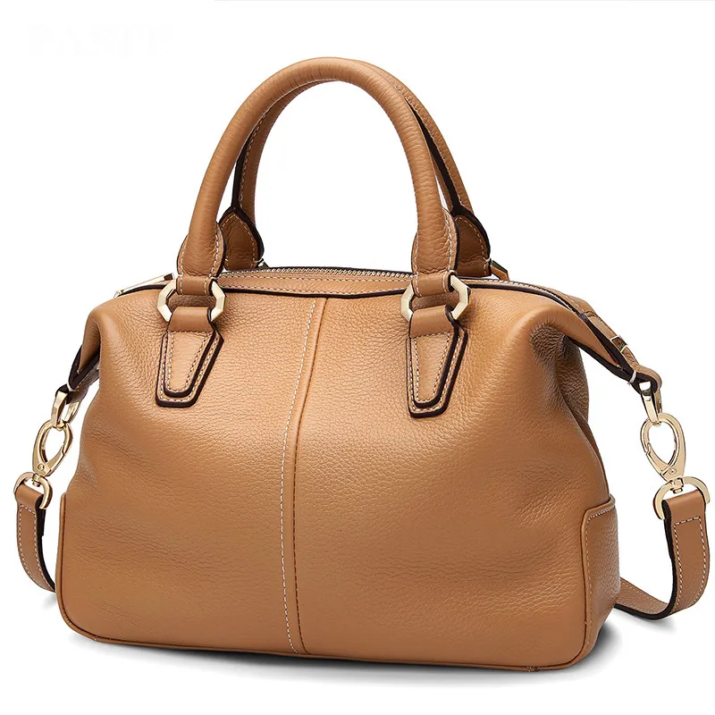 

New Arrival Top Layer Genuine Leather Shell Bag Women's Handbags Luxury Messenger Bags Large Capacity Tote #7P1110