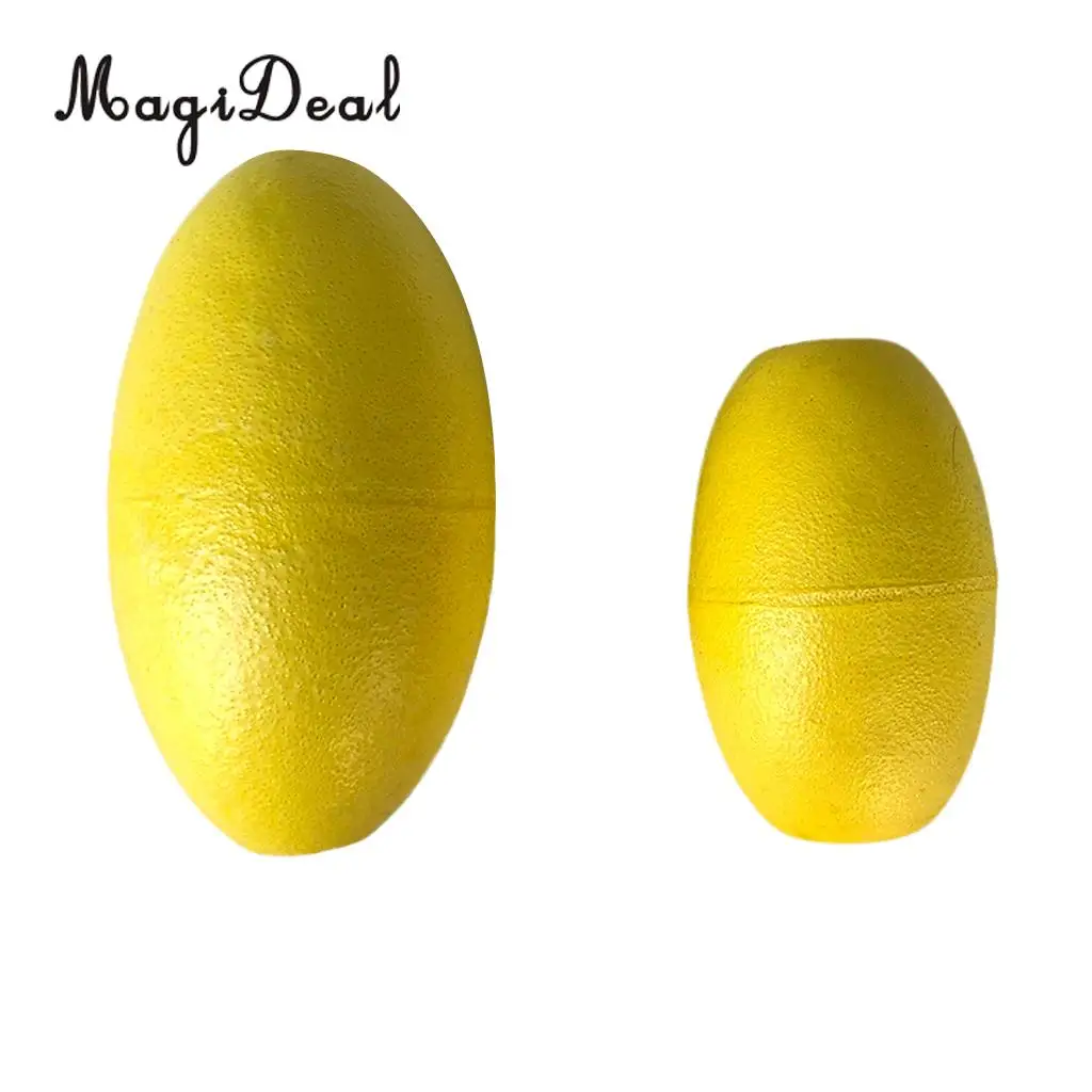 MagiDeal 2 Pieces Yellow EVA Kayak Drift Anchor Float Buoy for Tow Rope Throw Line