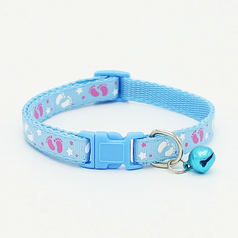 

6 Colors Top Quality Cute Fashion Nylon Pet Collars with Bells For Small Dogs Necklace Puppy Kitten Cat Collars Free Shipping
