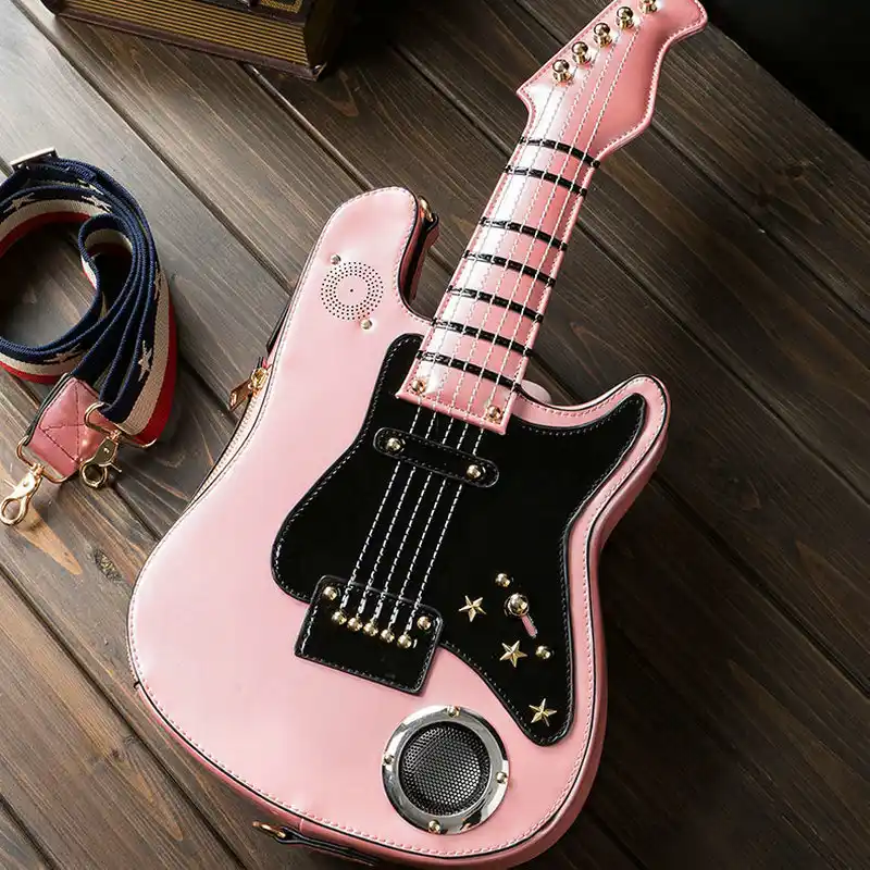 Music Guitar Smoking Cross Body Shoulder Messenger Laptop Bag