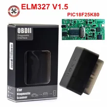 2019 mais novo super mini elm327 bluetooth elm 327 pic18f25k80 versão 1.5 obd2/obdii para android/windows scanner de diagnóstico do carro