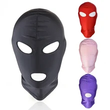 Newly 1 Pcs Mask Hood Sex Toy Product Games Cosplay Bondage Headgear Safe Halloween Gift 19ing