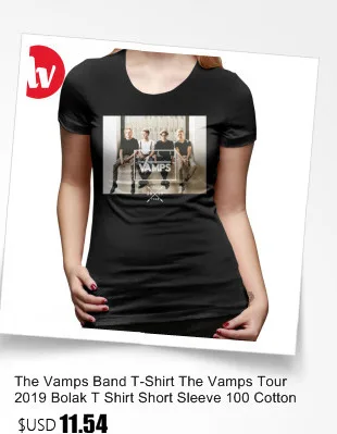 The Vamps Band футболка The Vamps Night Day Tour Bolak футболка с коротким рукавом черная женская футболка