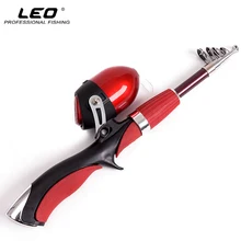 LEO Portable Shotgun Design Telescopic Fishing Rod Combo with Inner Closed Type Shooting Fishing Reel Set 140cm