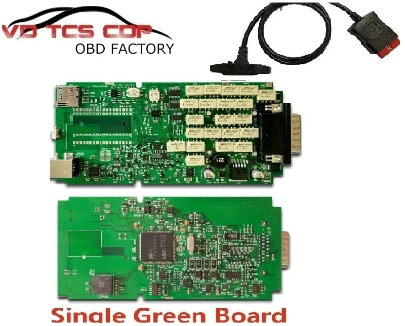 Одиночная зеленая доска VD TCS CDP Pro Plus Bluetooth Автомобильный грузовик автоматический сканер сканирующие инструменты диагностический инструмент - Цвет: NO Bluetooth