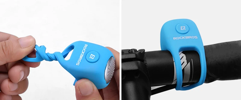 Cycling Bike Electric Bell Rainproof Bells MTB Road Bicycle Handlebar Silica Gel Bell Super Loud Safety Bicycle Alarm RK0043 (5)