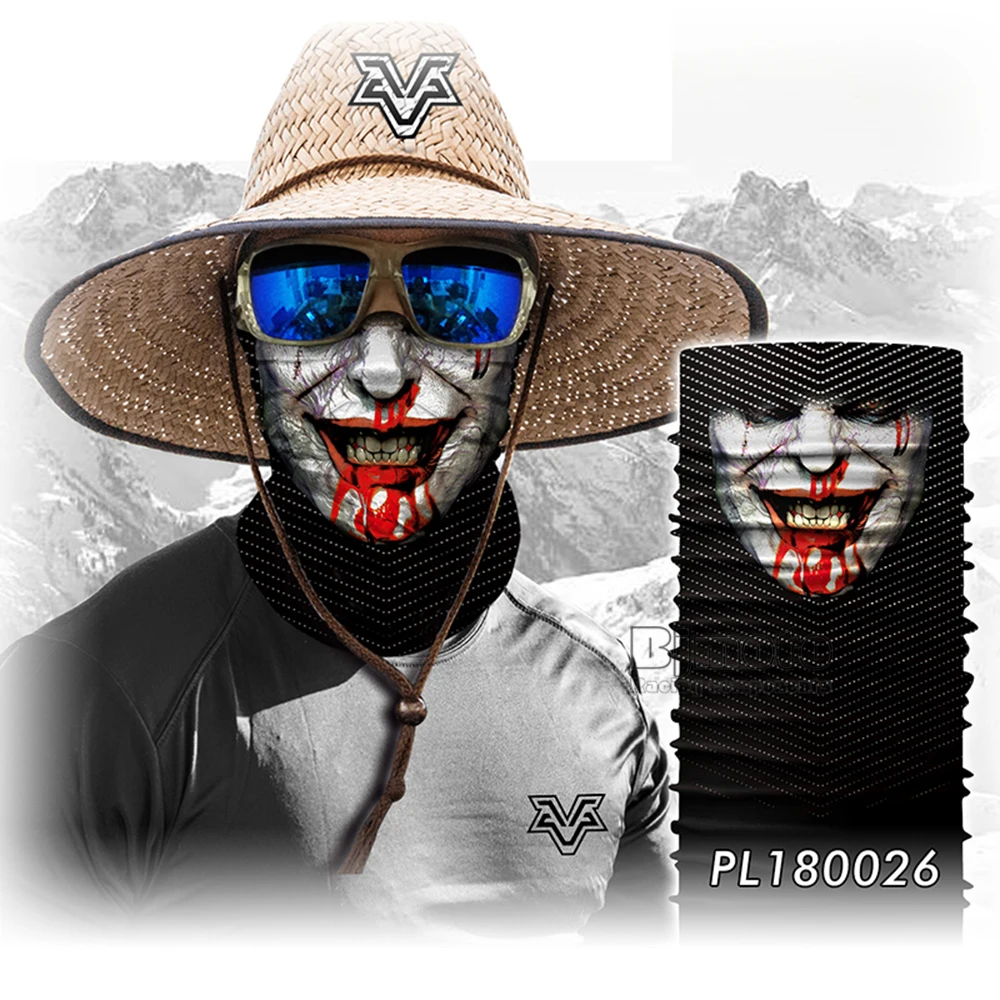 Motorcycle Scary Mask Bandana Military Multifunctional Winter face mask Headwear Balaclava Magic Ski Helmets Neck Scarf  (5)