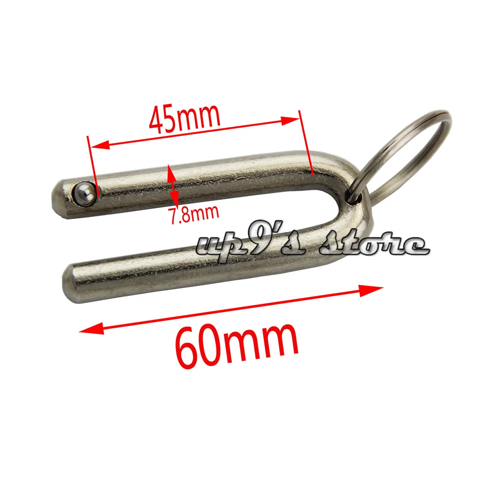 10pcs 8x45mm Boat Bimini Top Quick Release Dual Ball Pin Marine