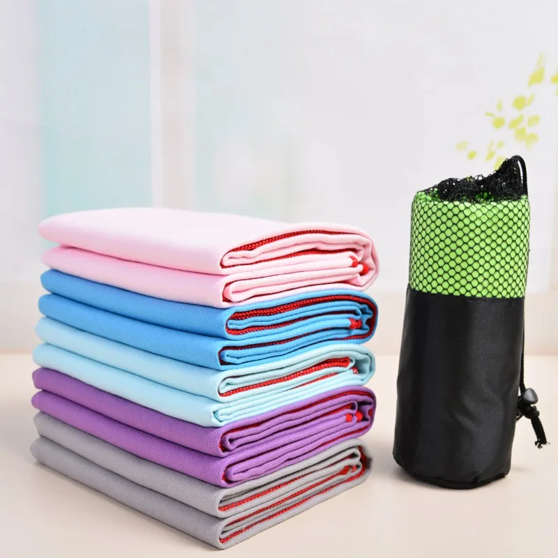 

Swimming Towel Microfiber Travel Towel Quick Drying Fabric Sports Gym Yoga Bath Towels 6 Colors TX005