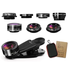 

Bostionye Phone lens kit universal 7 in 1 Fisheye Wide Angle macro Lens CPL Filter Kaleidoscope+2X telescope Lens for smartphone