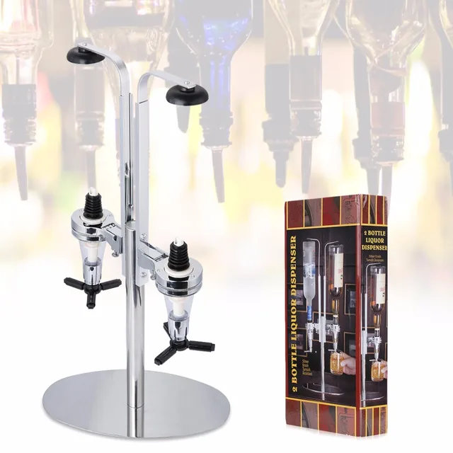 Rotary 2 Station Liquor Bar Butler Wine Dispenser Machine Drinking Rotary 2 Station Liquor Bar Butler Wine Dispenser Machine Drinking Pourer Home Tools For