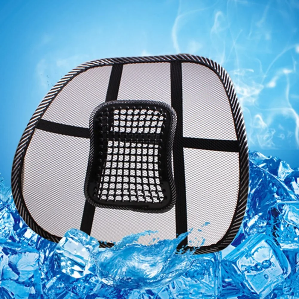 

Practical Car Mesh Waist Cushion Summer Cool Hollow Breathable Car Cushion Air Net Comfortable Waist Support