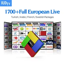 Арабский iptv поле T95Kpro 1700 Европа французский каналов IPTV S912 2 ГБ 16 ГБ Smart Android TV Box H.265 фильм Поддержка Швеции iptv поле