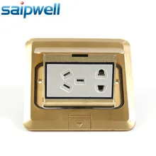 2015NEW водонепроницаемый пол гнездо/пол вилку/золото гнездо пять отверстий