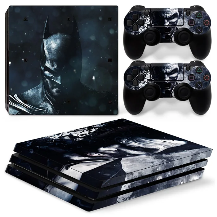 

Joker and Bat For PS4 Pro Skin Sticker For Sony Playstation 4 Pro Console and 2Pcs Controller Skins free shipping