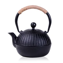 Горячее предложение! Распродажа! 500 мл чайник в виде тыквы чистый ручной японский чугунный чайник Ретро японский чугунный чайник без покрытия Китайский кунг-фу чайник