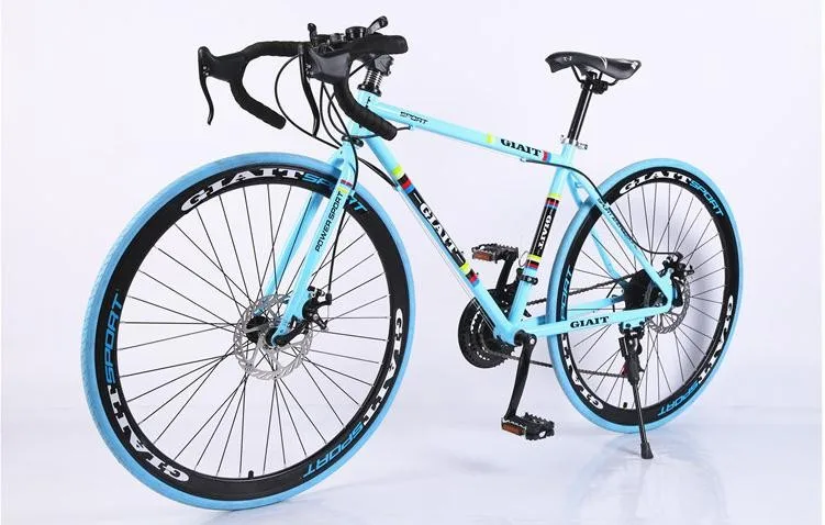 Clearance Steel frame road bicycle 2016 new cycling jersey bicicleta bike 52cm man& woman bike 21/24/27 speed Disc brakes 3 9 Clearance Steel frame road bicycle 2016 new cycling jersey bicicleta bike 52cm man& woman bike 21/24/27 speed Disc brakes 3 9