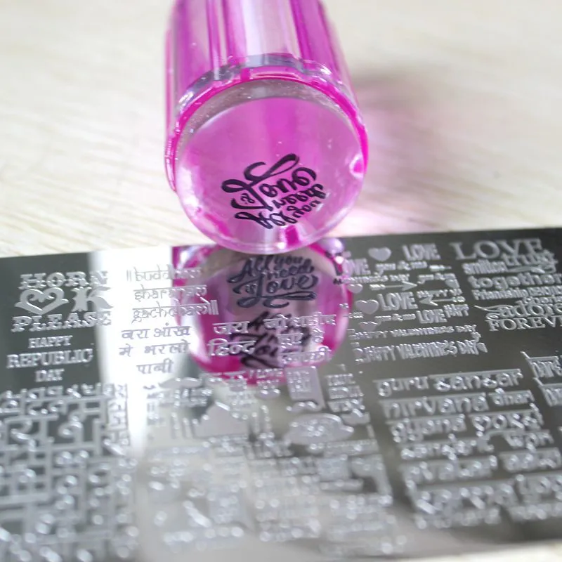 

1 Sheets Nail Art Stamping Plate 32 Styles Nail Stamping Template Tools For Nail Plate Stamper Letter/JR Nail Decorate Supplies#