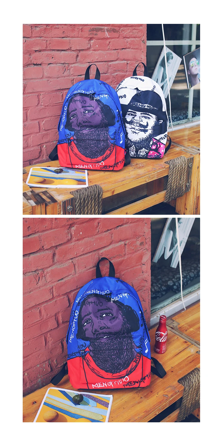 Menghuo Newest Women Backpacks 3D Printing Backpack Female Trendy Designer School Bags Teenagers Girls Men Travel Bag Mochilas (33)
