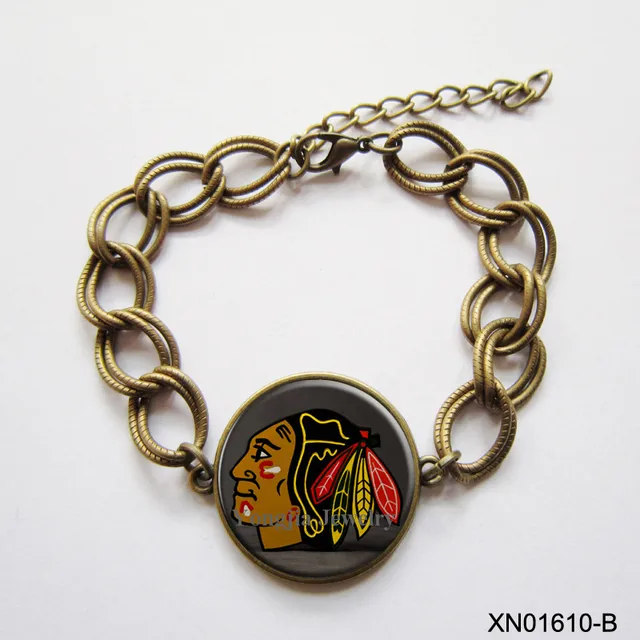 Chicago Blackhawks Bracelet Nhl Hockey Bangles Diy Luxury Chicago Blackhawks Bracelet Nhl Hockey Bangles Diy Luxury Men Jewelry Wide