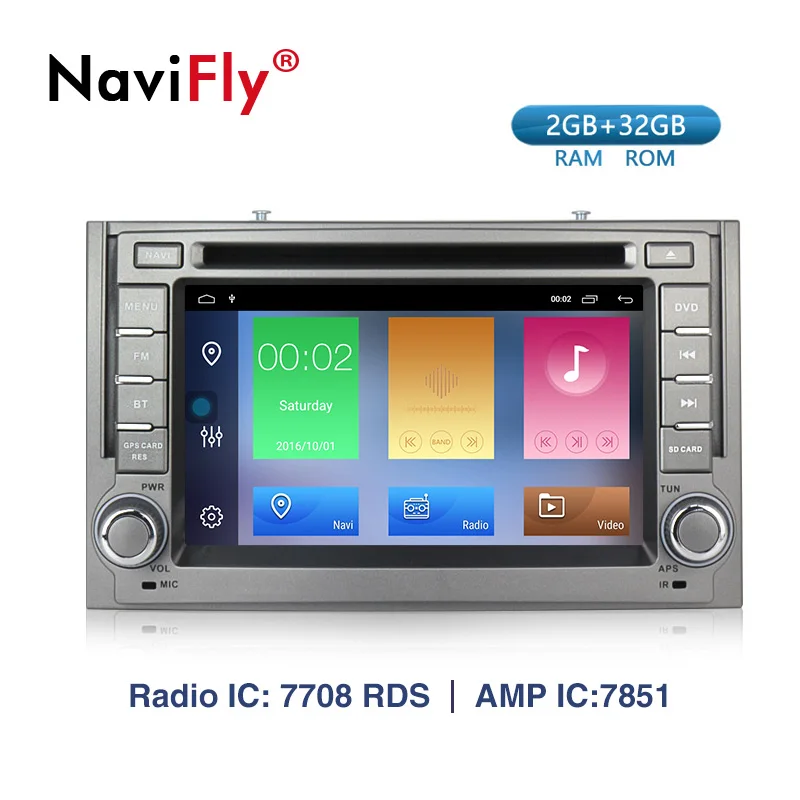 NaviFly четырехъядерный Android 9 1 Автомобильный мультимедийный DVD плеер для Hyundai H1 Grand