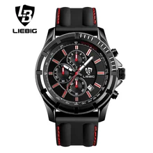 LIEBIG Grand Cadran Quartz Montres Hommes Sports de Plein Air Montre 50 M Étanche Mode Casual Calendrier Montres Militaires SX161015