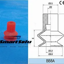 Маленькие красные силиконовые вакуумные всасывающие стаканы 1,5 сильфоны Piab стиль BB8A