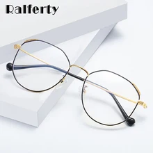 Ralferty женские компьютерные очки оптический близорукость рецепт; очки анти синий оправа для очков de grau D1906