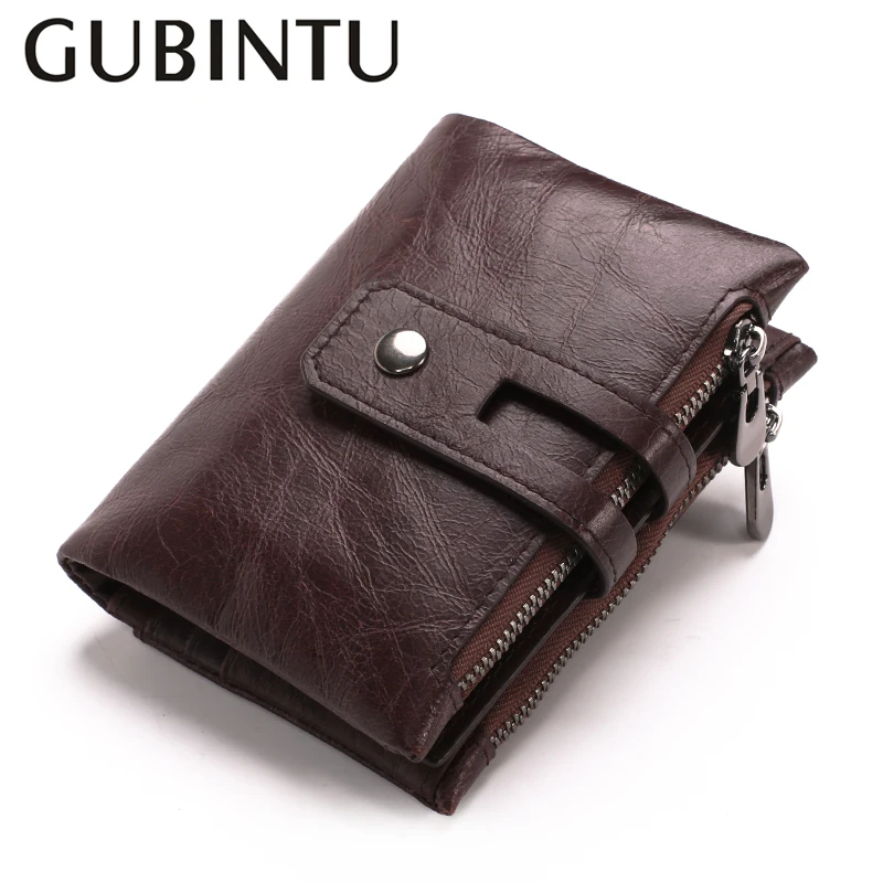 

European Style Men Wallets Genuine Leather Pocket Wallet with Card Holder Wallets Zipper Coin Wallet Purses