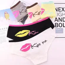 1 шт., модные женские бесшовные трусики для девочек, хлопковые удобные трусики с низкой талией, трусики