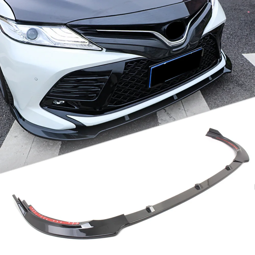 Автомобильный передний бампер Накладка для губ Toyota Camry 2018 SE только глянец Черный