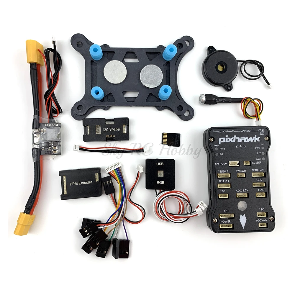 Pixhawk PX4 Autopilot PIX 2.4.8 32 Bit Flight Controller with Safety Switch Buzzer SD Card  (1)