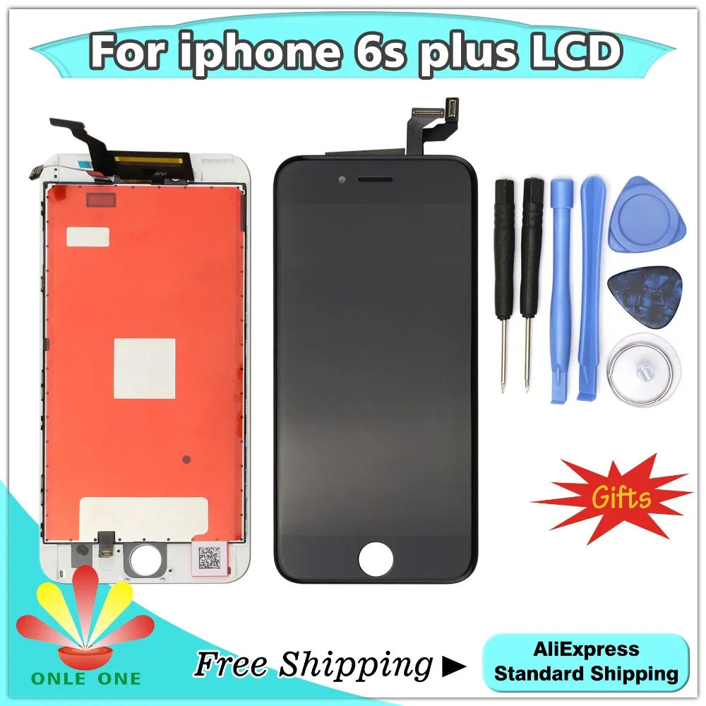 1 шт. Дисплей для iphone 6s plus ЖК p + сенсорный экран и дигитайзер Замена сборки