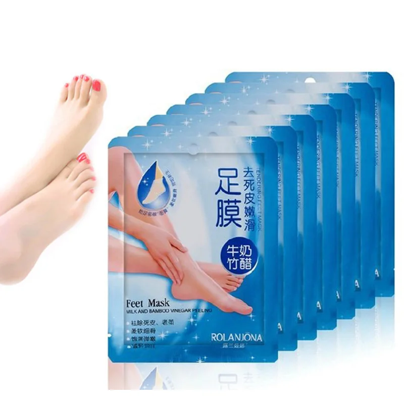 7 Pair / Lot Super Exfoliating Foot Mask Socks For Pedicure Sosu Socks Peeling For Foot feet