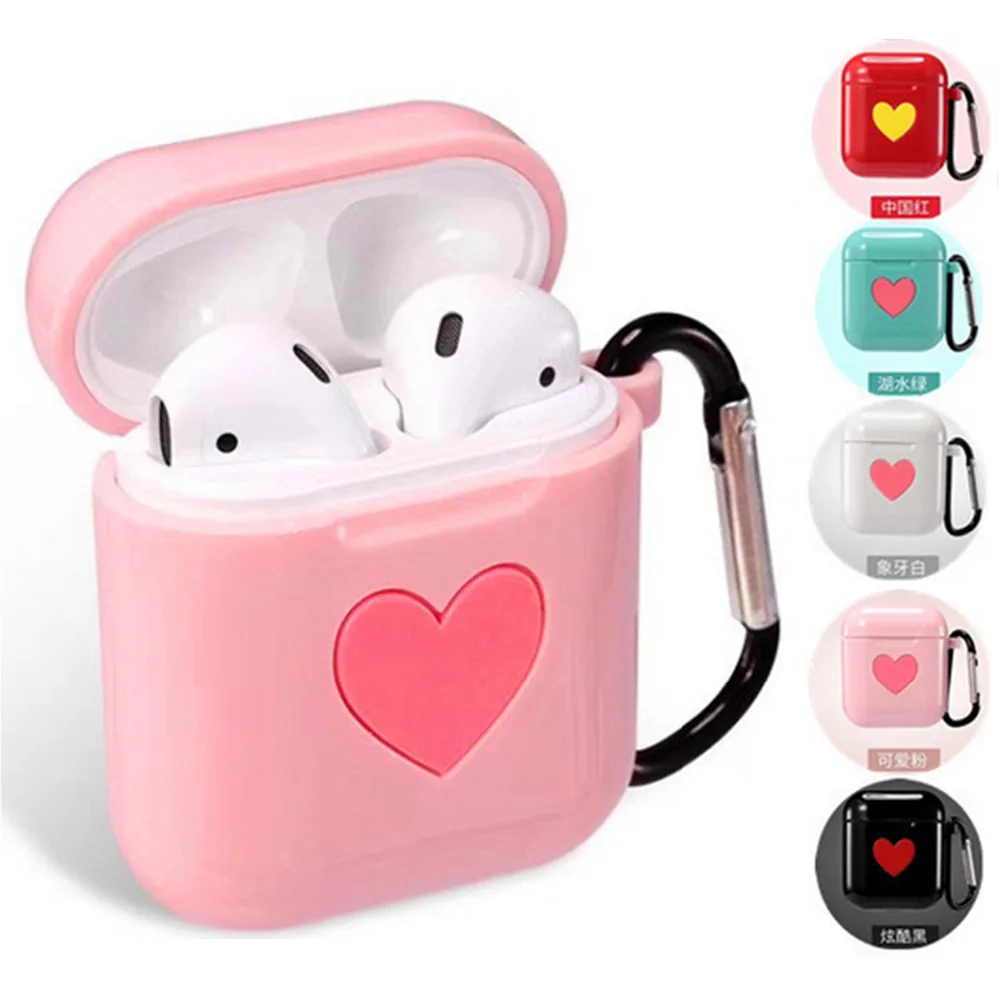 

Besegad TPU Silicone Cute Charging Protective Cover Case Shell For Apple AirPods Air Pods Bluetooth Wireless Earphone Headphones