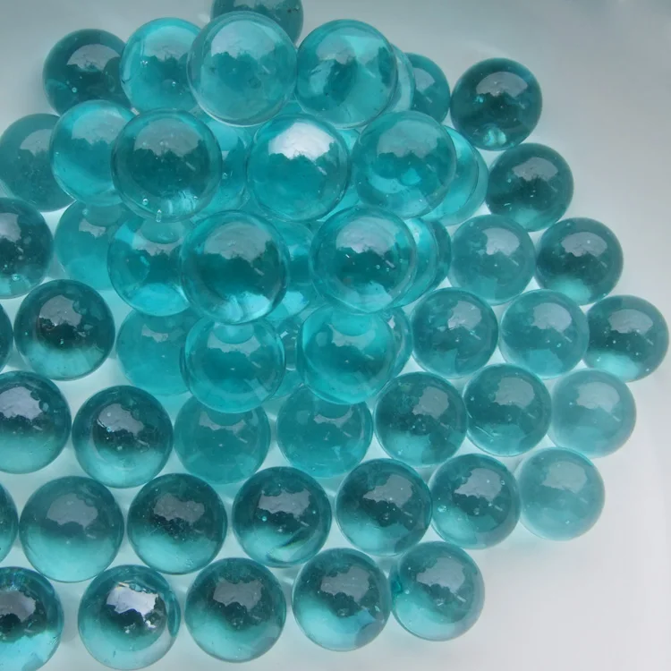 Free shipping 150pcs/lot 16 mm glass bead light blue children toy