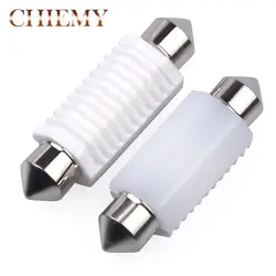 2 шт./C5W led C10W лампы салона гирлянда 31 мм 36 мм 39 мм 41 мм SMD 3030 удара чтение купол лампы 12 В 24 В 6000 К белый