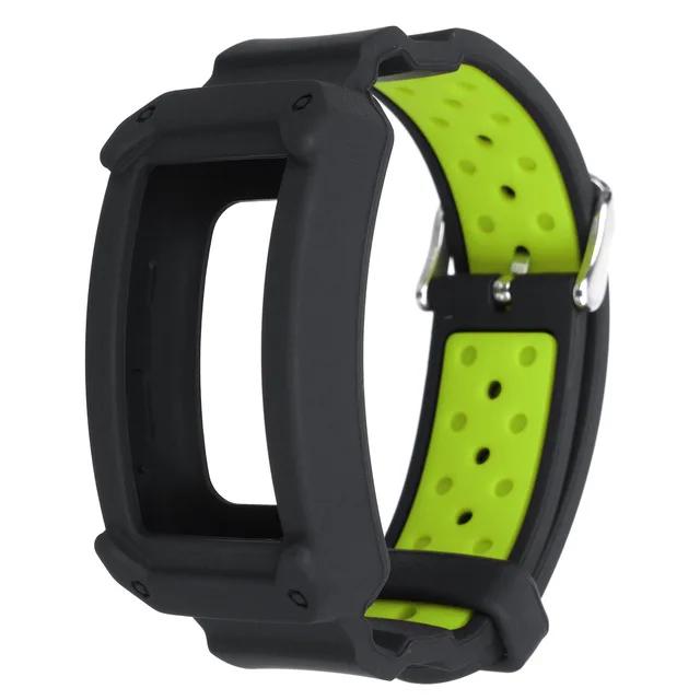 Спортивный силиконовый браслет Замена ремешка часов ремешок для samsung gear Fit 2 Pro/Fit2 Pro R365 ремешок браслет часы полосы - Цвет ремешка: black green