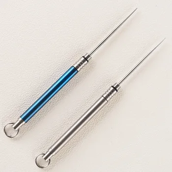 

Droppingship Outdoor Titanium Alloy EDC Toothpick Bottle Fruit Fork Camping Tool Toothpick-holder Toothpick