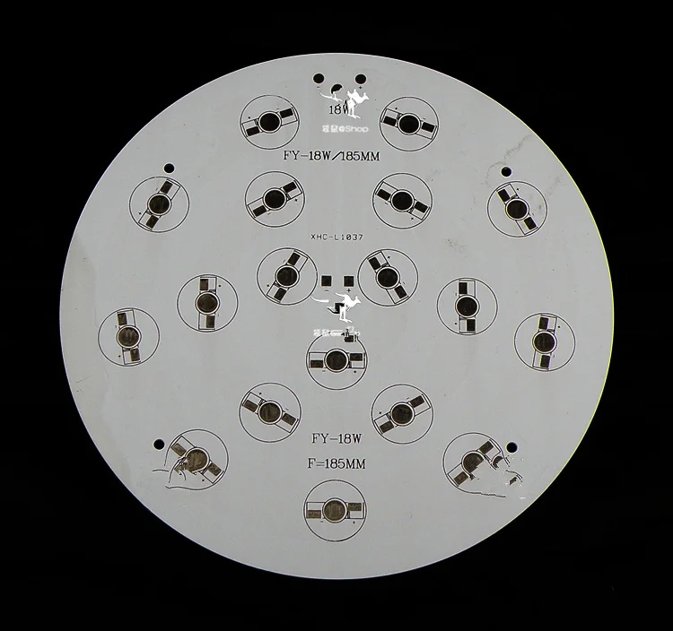 

36W18W12W Circular LED High power aluminum substrate / ceiling light Modified lamp plate / Diameter 185mm Aluminum PCB LED PCB