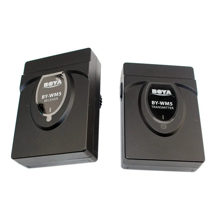 BOYA BY-WM5 Pro беспроводной петличный нагрудный микрофон система для DSLR камеры видеокамеры Аудио рекордер