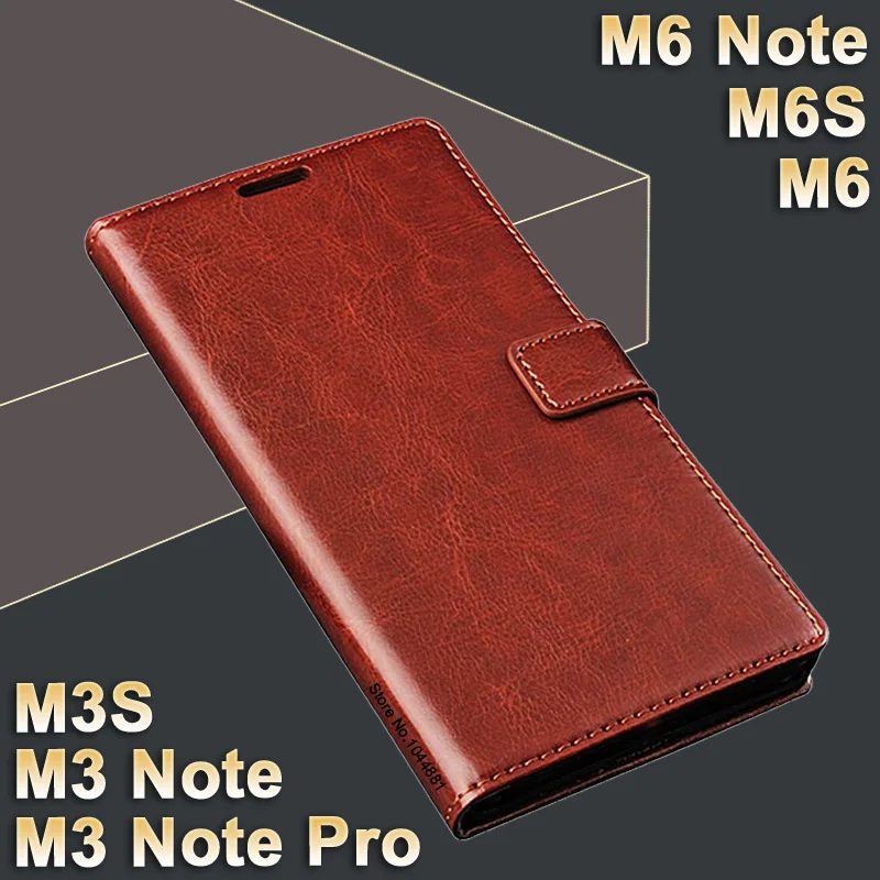 Чехол для Meizu M 6s чехол-книжка из кожи Crazy Horse M6Note чехол Royal M3note M3 Note Pro 3 | Мобильные
