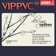 A40069-1 шаблон личных визиток для ПВХ карты 0,38 мм