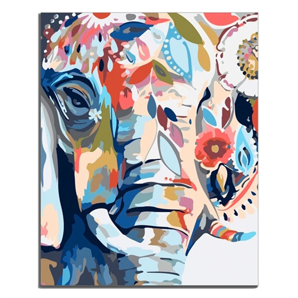 

Water Color Animal Abstract Canvas Wall Artwork Paintings For Home Office Decor Indoor Living Room Bedroom Decoration No Frame