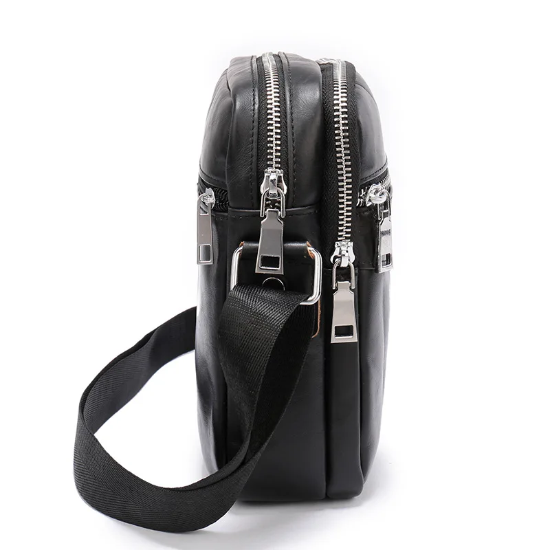 جلد البقر حقيبة جلدية أصلية حقائب كتف خمر الرجال حقيبة عالية الجودة حقائب 2019 جديد Men 'S Crossbody أكياس الماركات الشهيرة