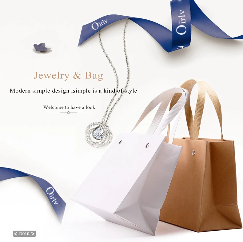 Oirlv 10PcsLot Hand Paper Gift Bag 10PcsLot Wedding Party Favor 2 Pure Color Design (3)