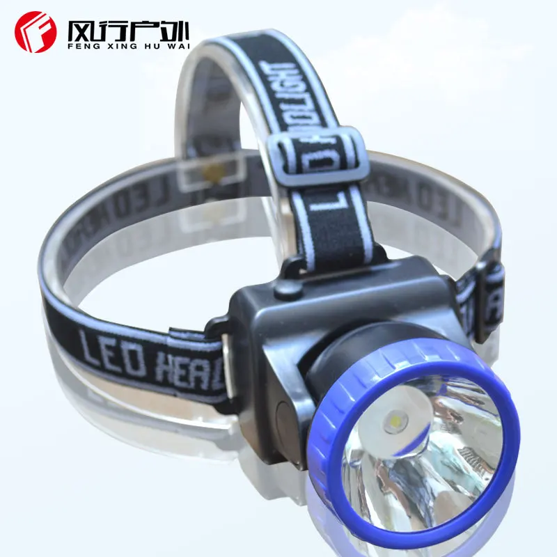 

3XAA battery 1w strong light head lamp wide Angle long lens ultra-light outdoor bicycle coal mining lamp fishing lamp waterproof
